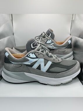 New Balance 990v6 Men’s Size 9 D Shoes Castlerock Gray Made in USA Dadcore EUC